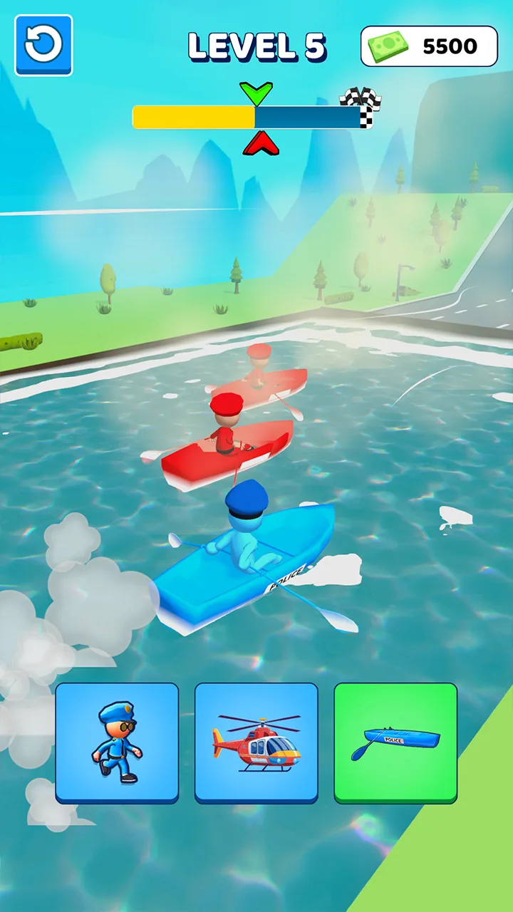 Police Car Shape Shifting Race screenshot 4