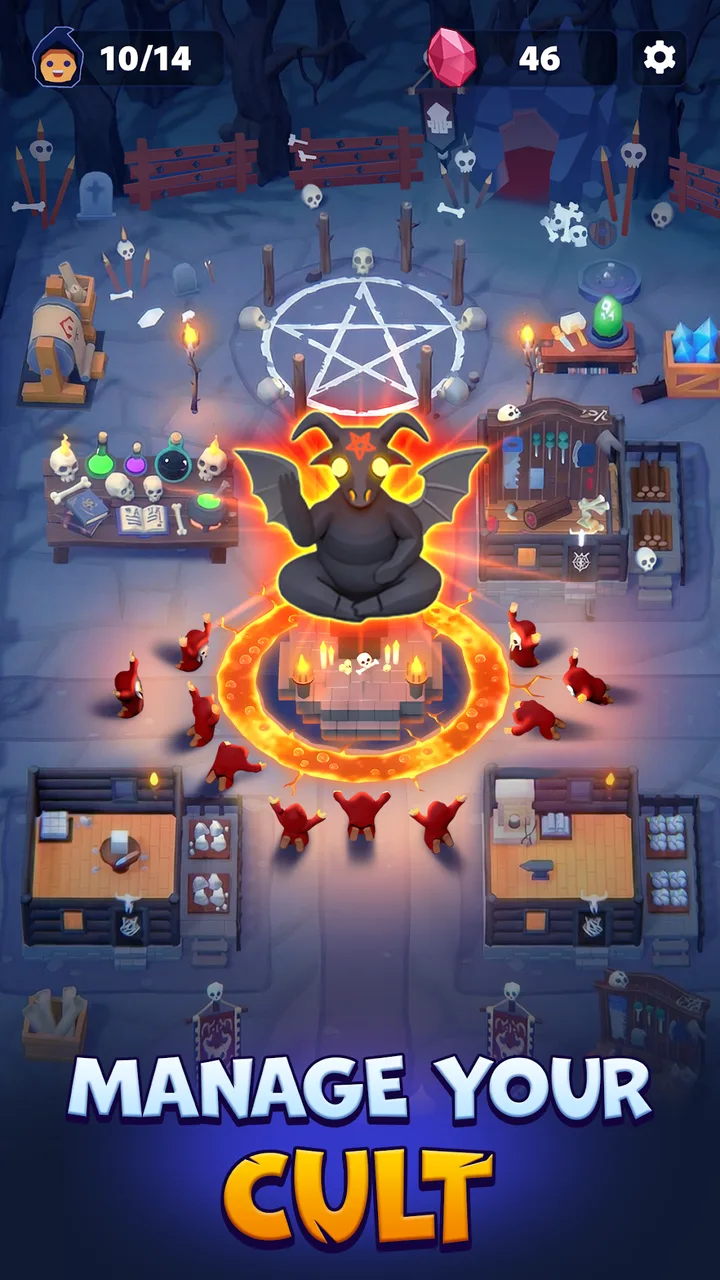 Idle Cult Empire - Evil Tycoon screenshot 1