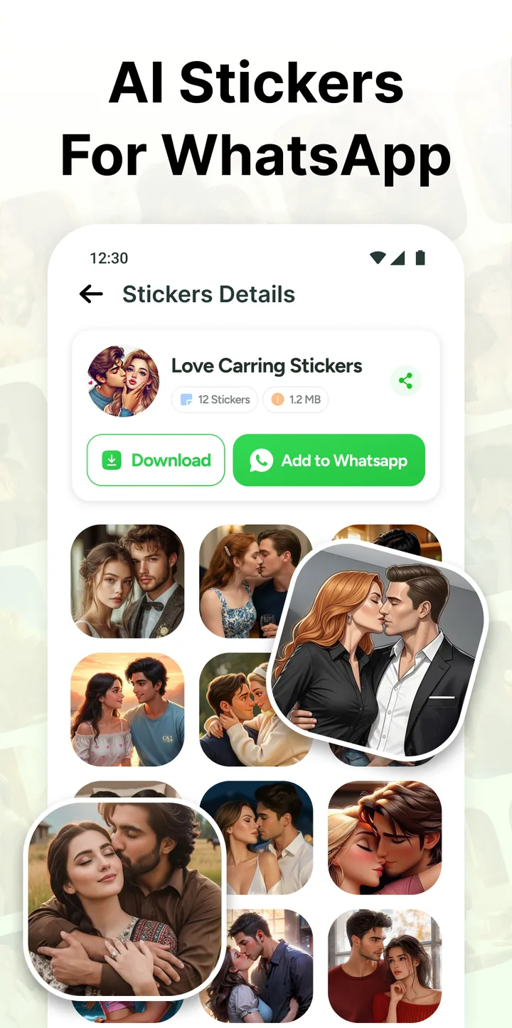 Love Romantic Kiss WAStickers screenshot 2