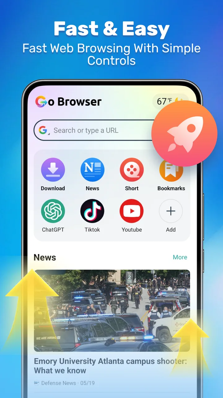Go Browser - Safe & Fast screenshot 2