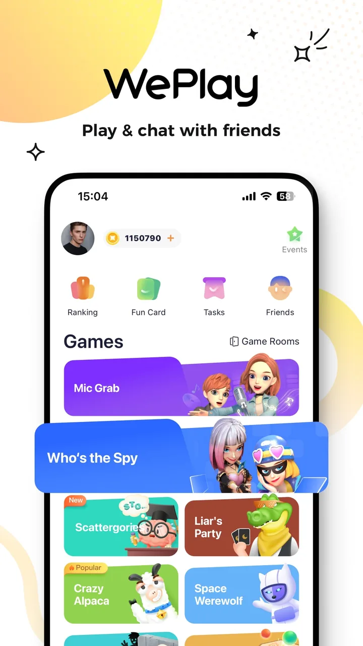 WePlay - Game and Party screenshot 1