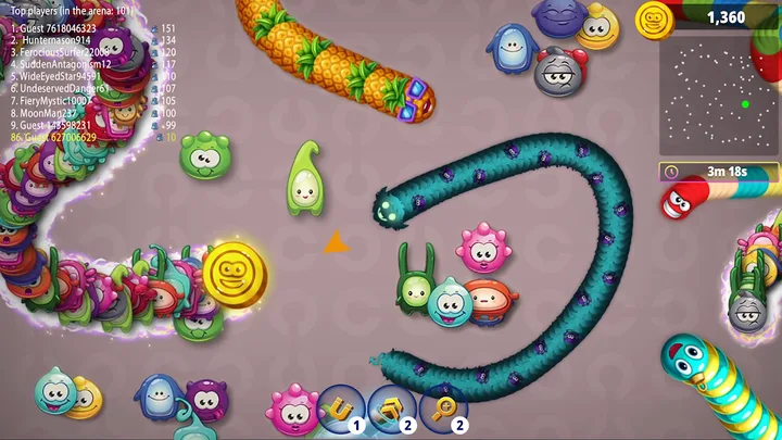 Worms Zone .io - Hungry Snake screenshot 4