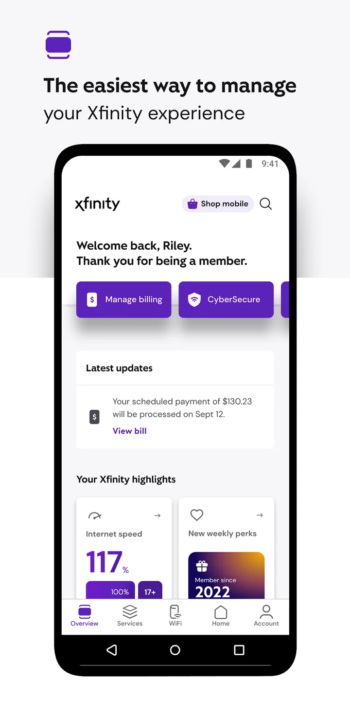 Xfinity screenshot 1