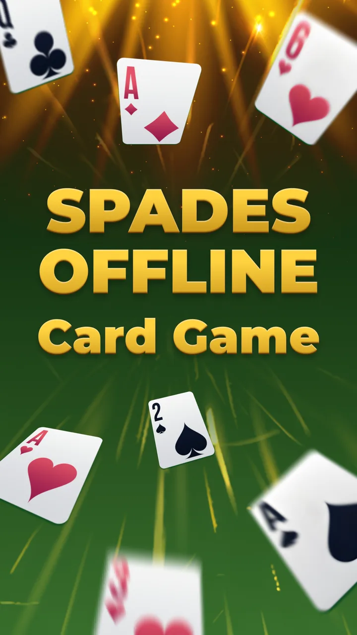 Spades Offline - Card Game screenshot 1
