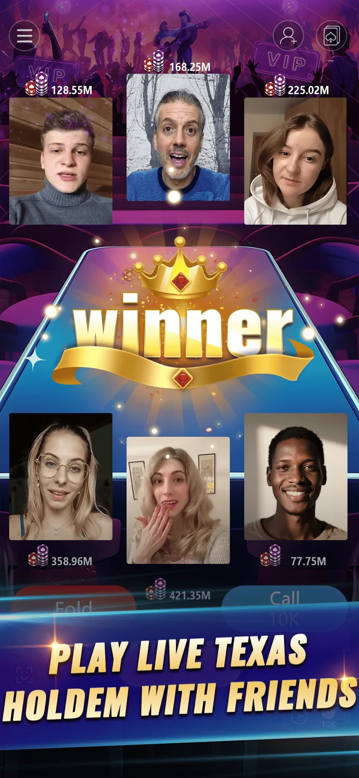 PokerGaga: Texas Holdem Live screenshot 1