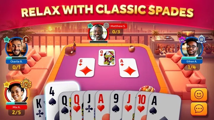 Spades Online - Card Game screenshot 2