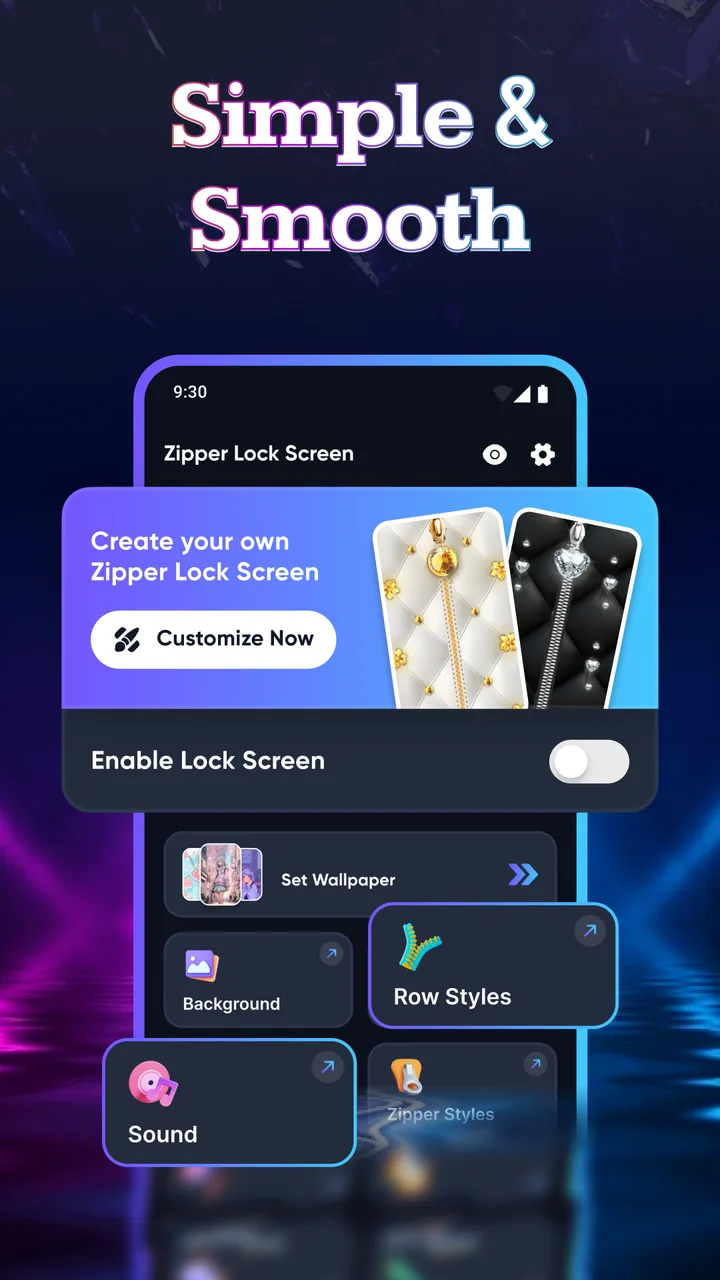 Zipper Lock HD - HQ Wallpaper screenshot 4