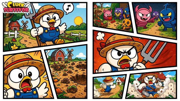 Cluck Survivor : Farm Defense screenshot 1