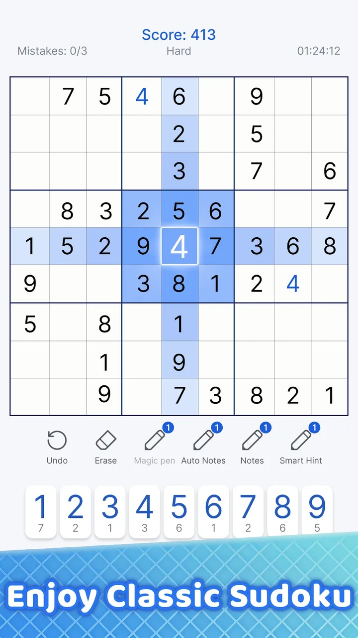 Sudoku - Classic Sudoku Puzzle screenshot 1