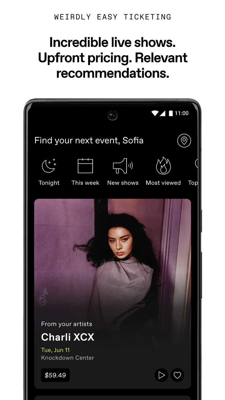 DICE: Live Shows screenshot 1