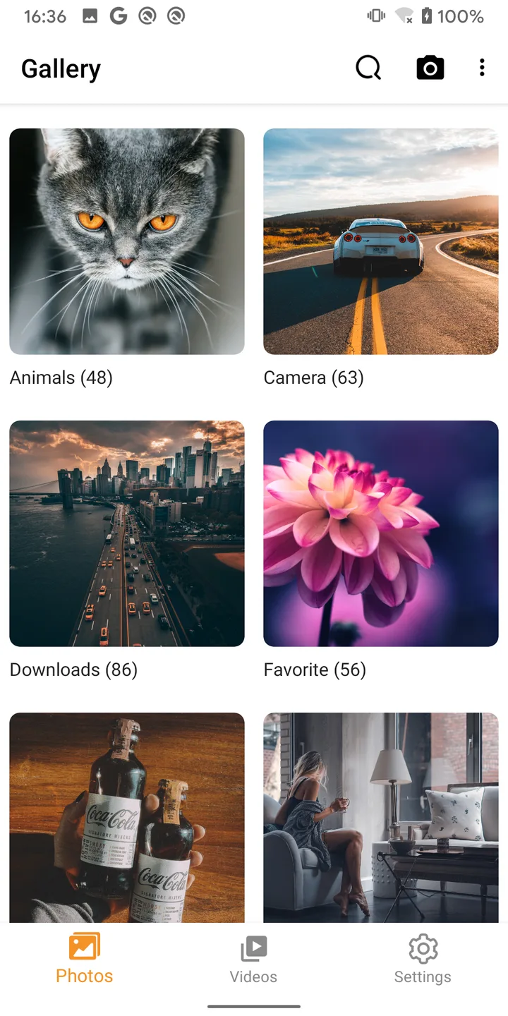 Gallery - photo gallery, album screenshot 1