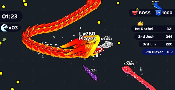 Snake Clash! screenshot 1