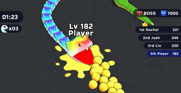 Snake Clash! screenshot 2
