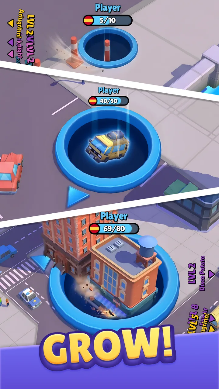 Hole.io screenshot 2