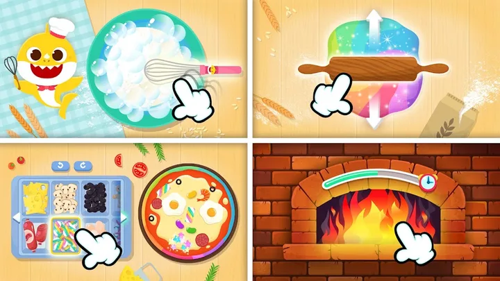Baby Shark Pizza Game for Kids screenshot 1