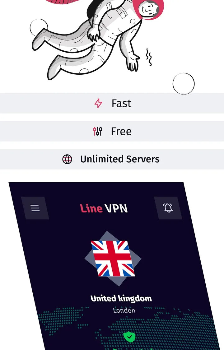 Line VPN screenshot 1