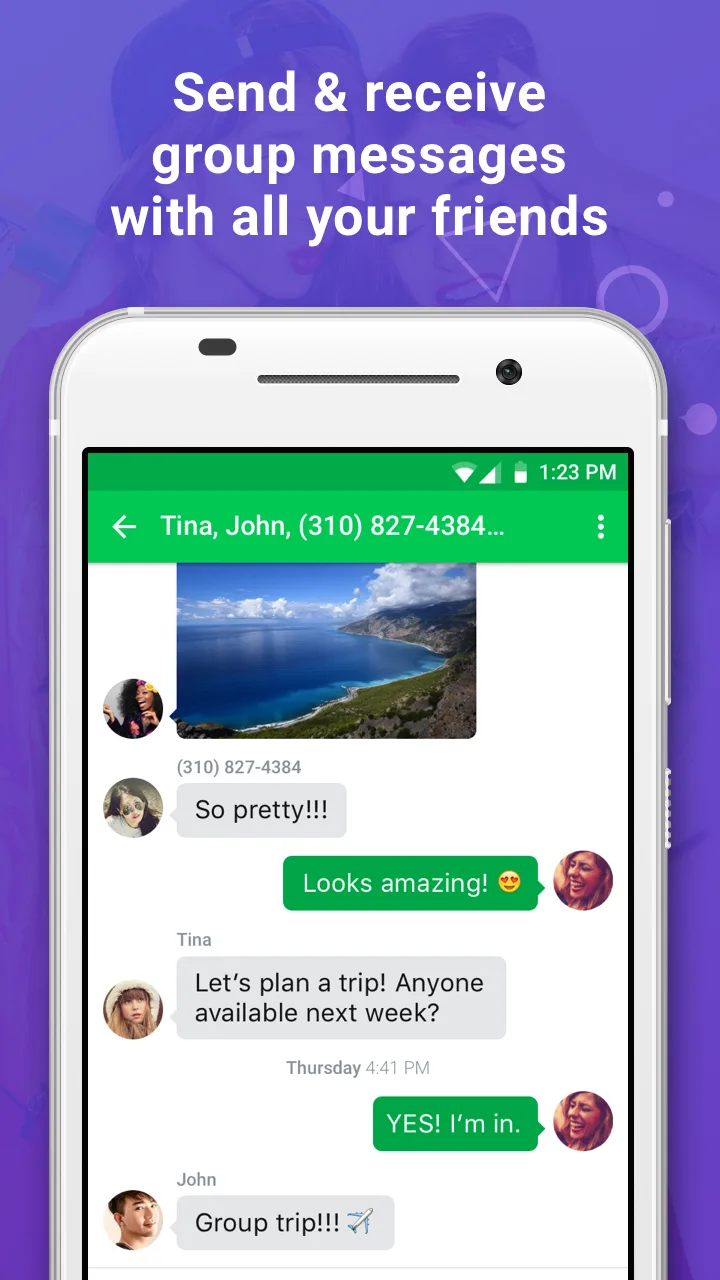 Nextplus: Phone # Text + Call screenshot 4