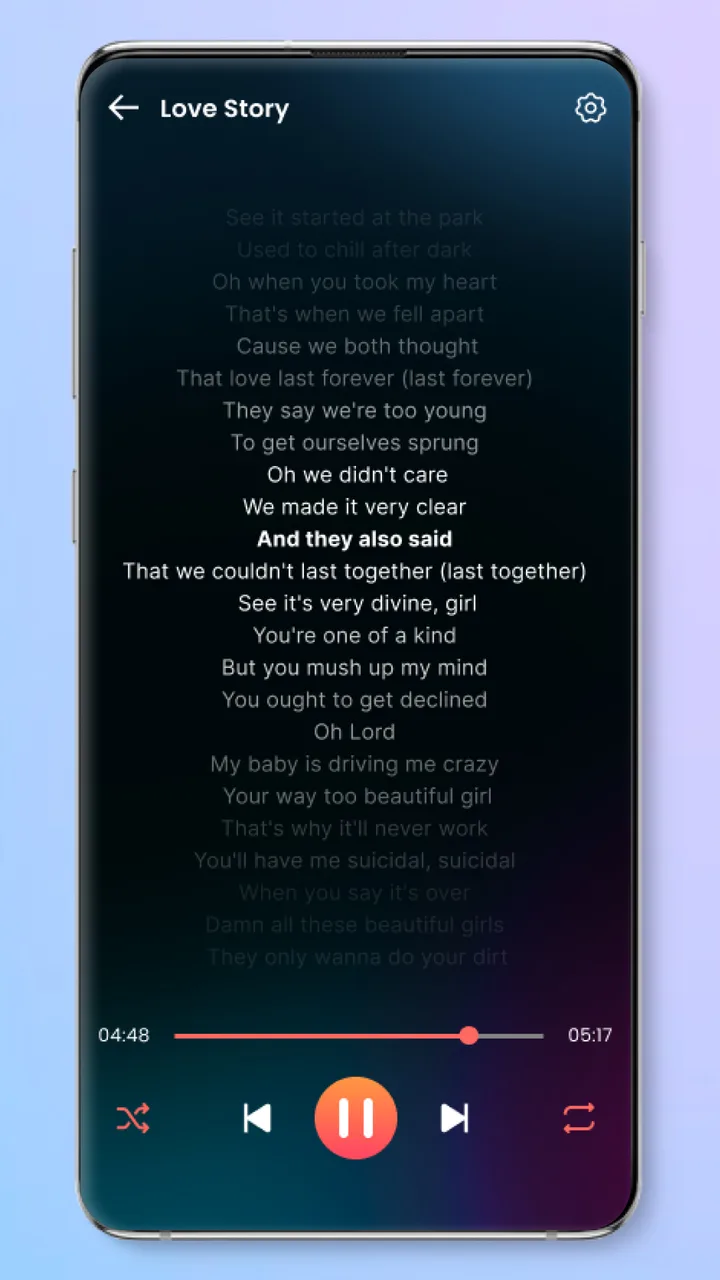 Music player screenshot 4