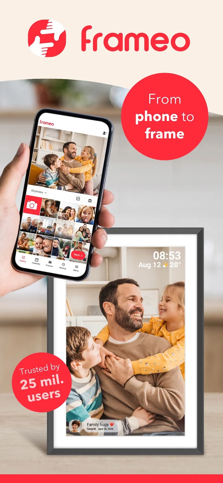 Frameo: Share to photo frames screenshot 1