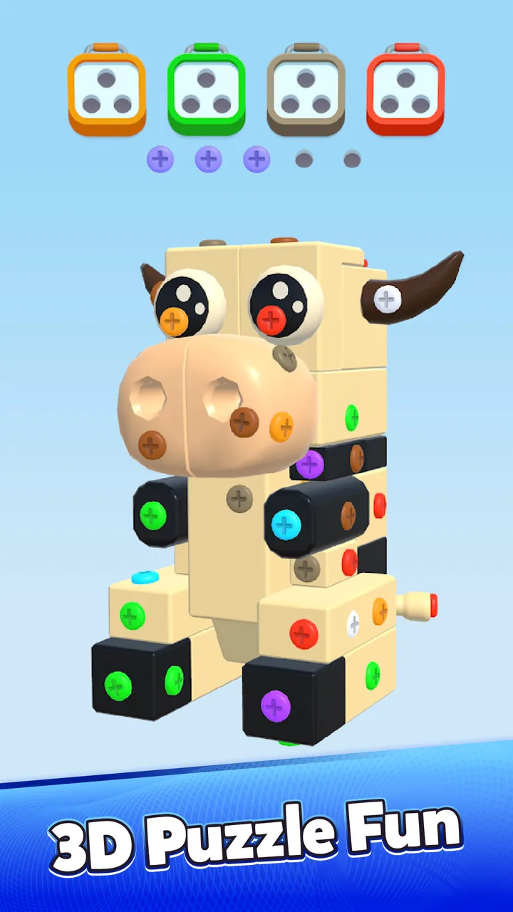 Screw Out 3D: Nut Sort Jam screenshot 3