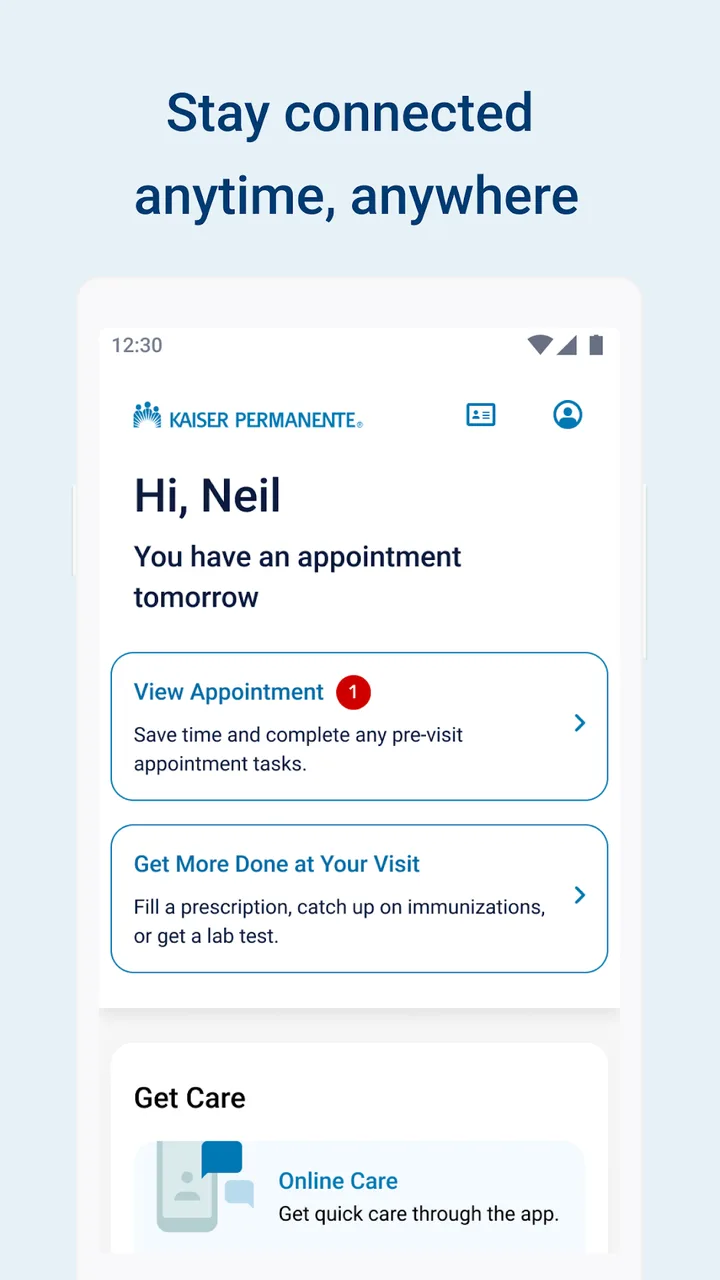 Kaiser Permanente screenshot 1