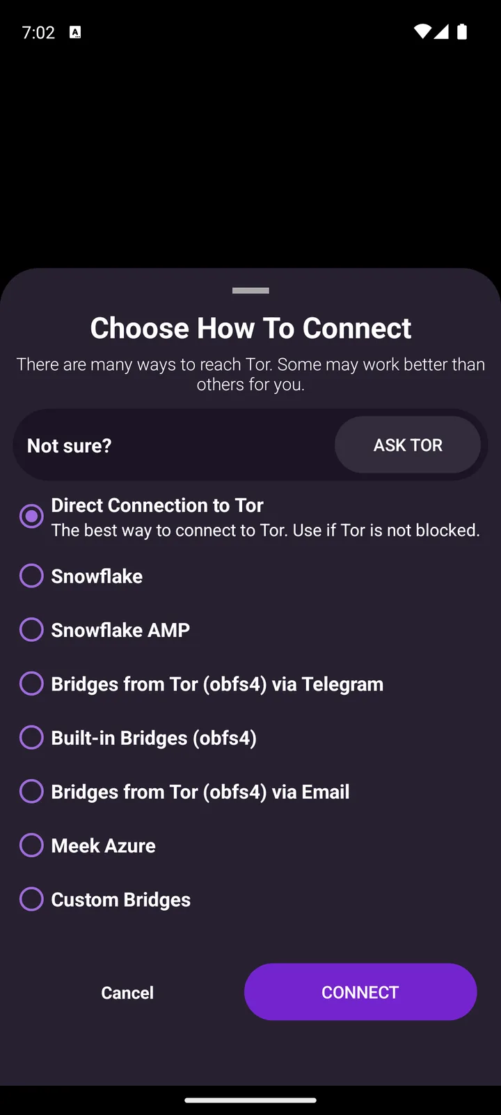 Orbot: Tor for Android screenshot 2