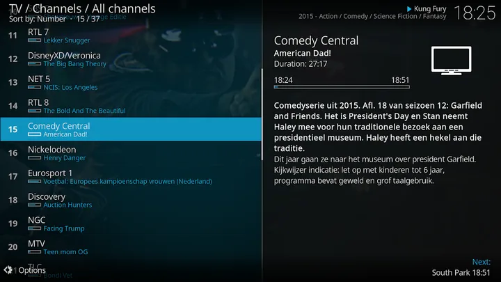 Kodi screenshot 2