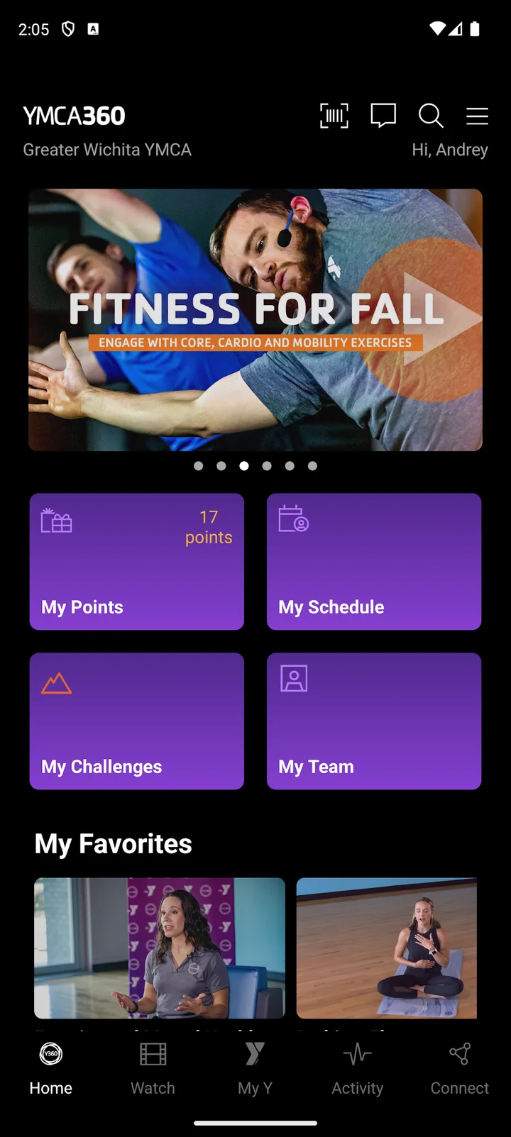 YMCA360 screenshot 1