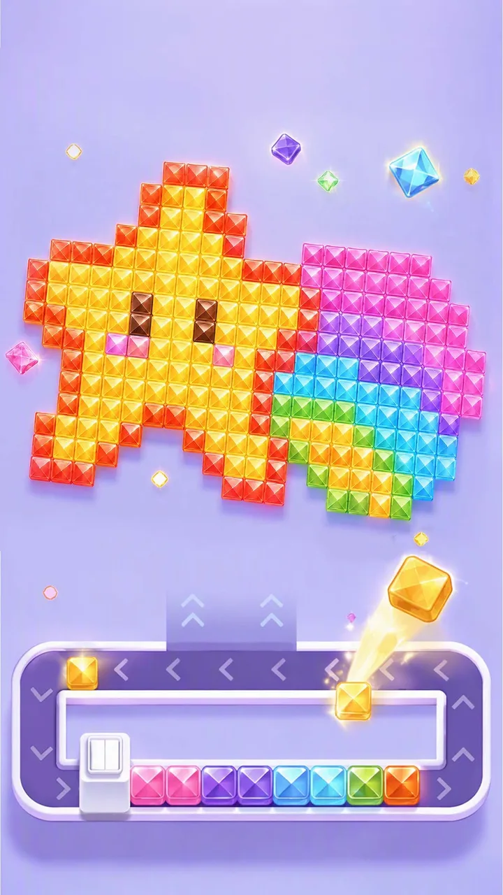 Pixel Gem Loop: Gem Coloring screenshot 3