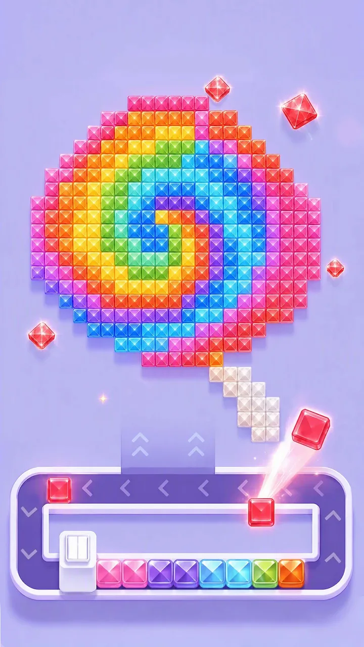 Pixel Gem Loop: Gem Coloring screenshot 4