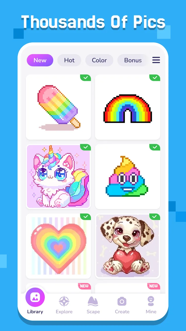 Pixel Coloring-Color by number screenshot 2