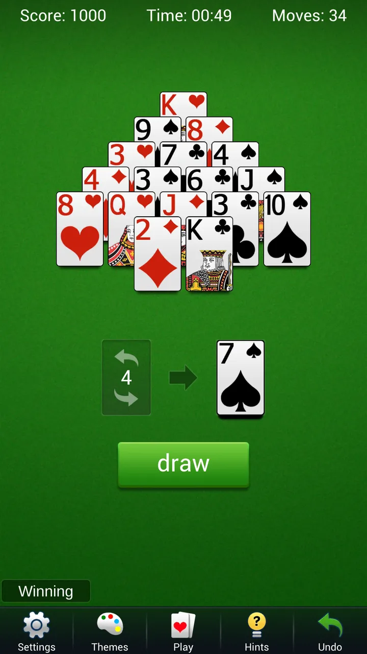 Pyramid Solitaire - Card Games screenshot 2