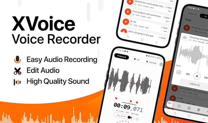Voice Recorder - XVoice screenshot 1