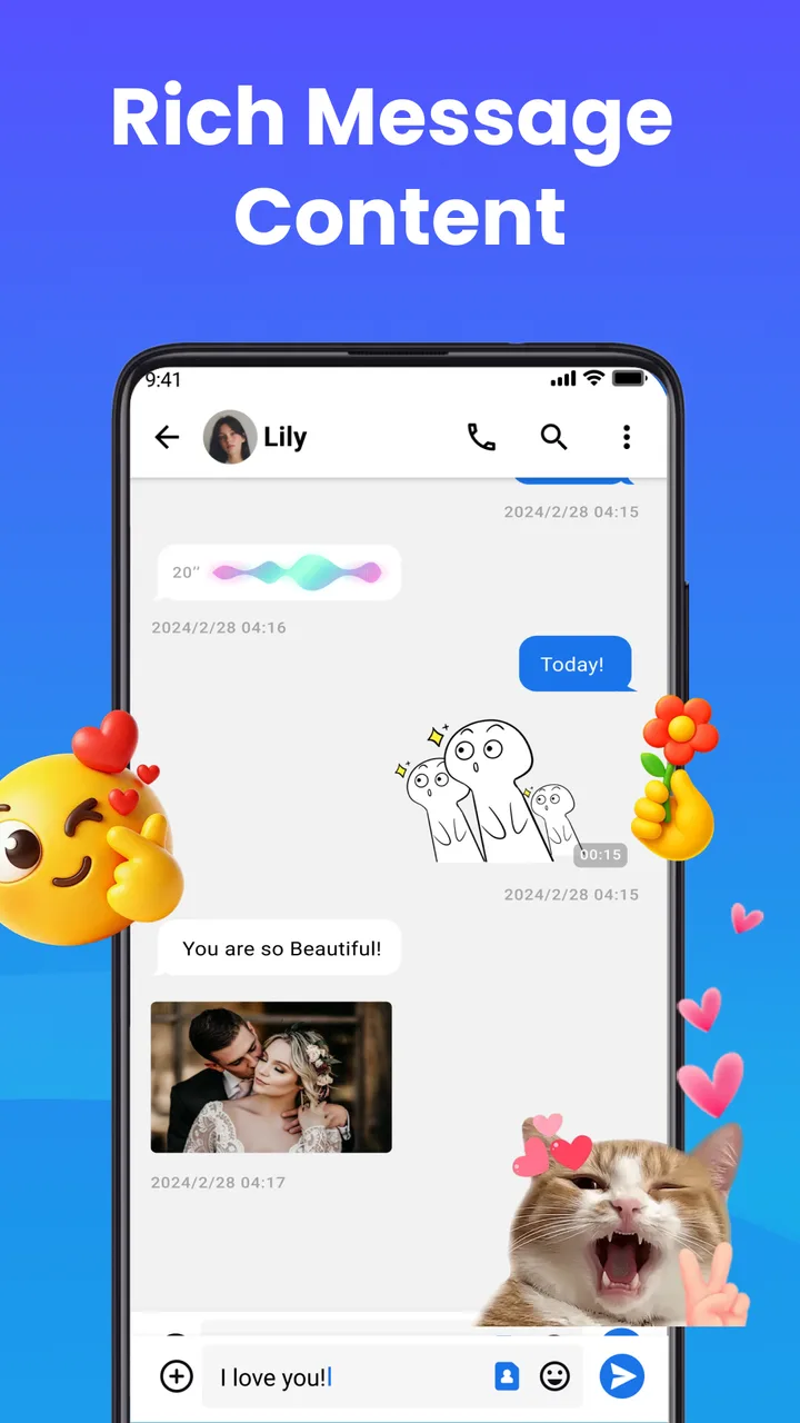 Messages: Text SMS Home App screenshot 2