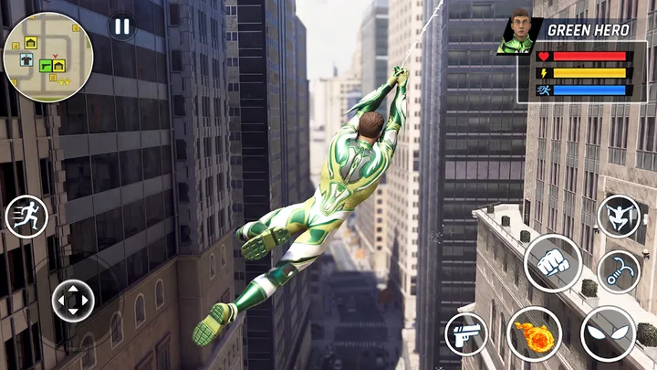 Flying Rope Hero: City Fighter screenshot 4