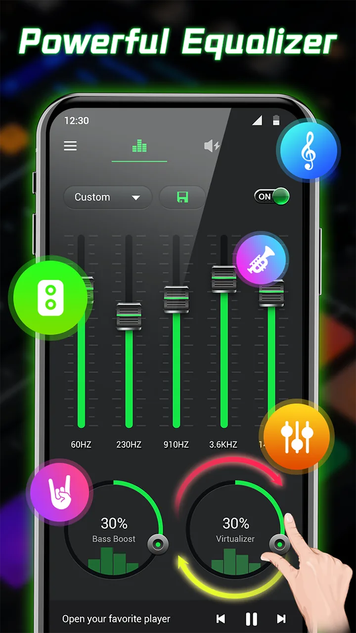 Equalizer- Bass Booster&Volume screenshot 2