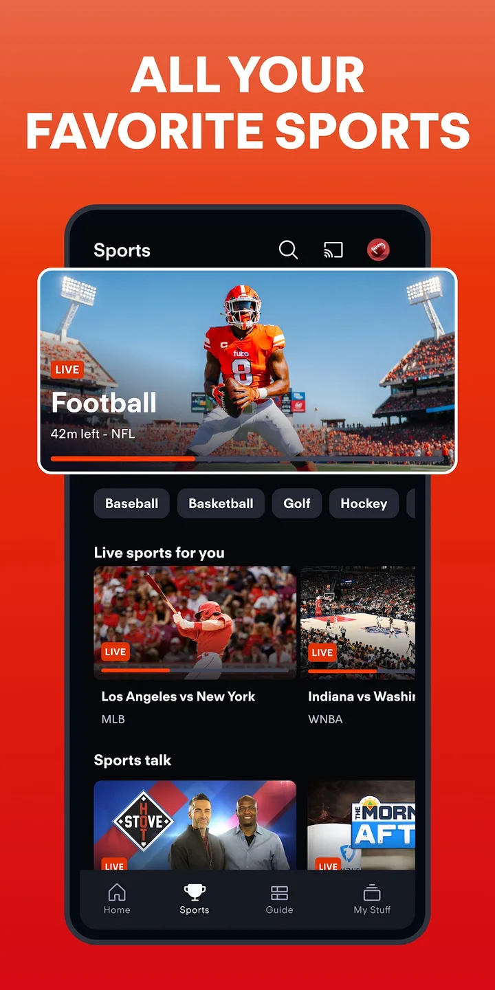 Fubo: Watch Live TV & Sports screenshot 3