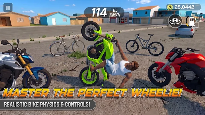 Wheelie Master: Moto Ride 3D screenshot 1