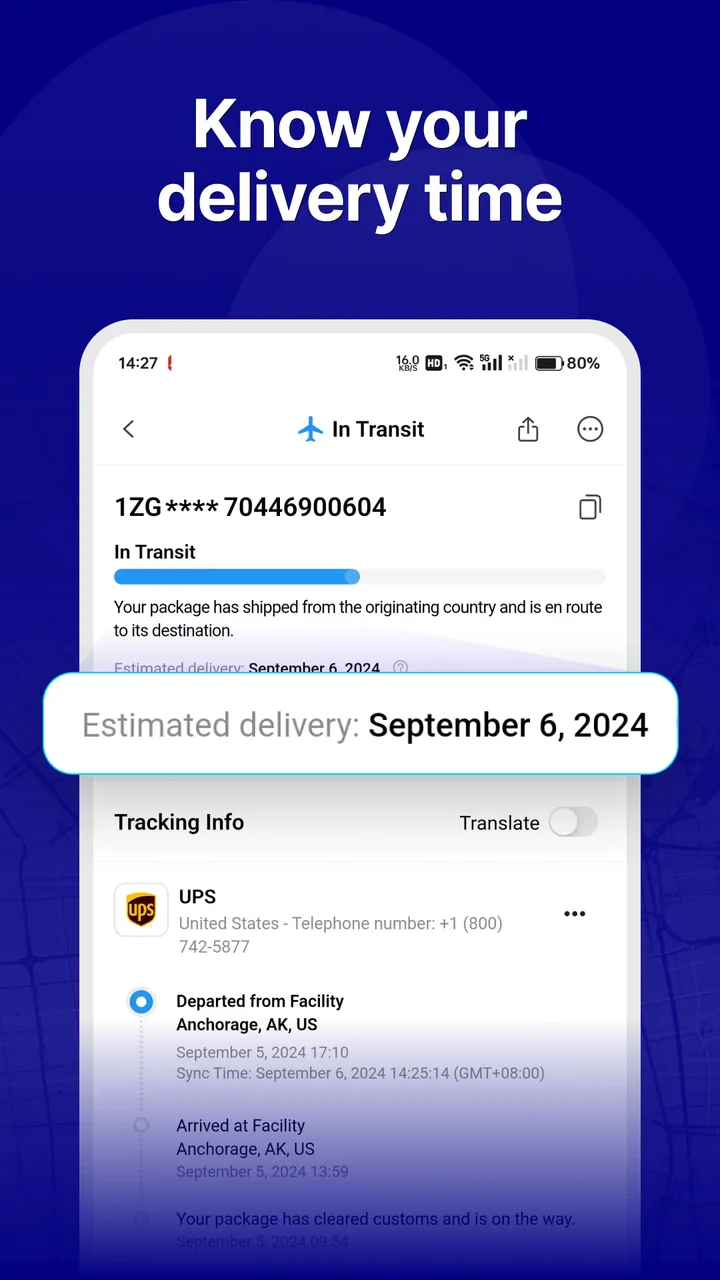 17TRACK Package Tracker screenshot 2
