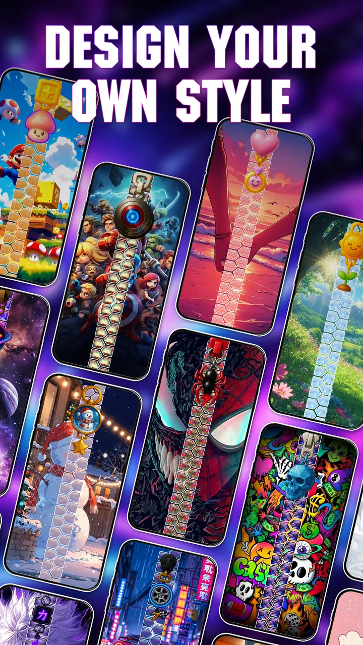 Zipper Lock Screen: Zip Style screenshot 3